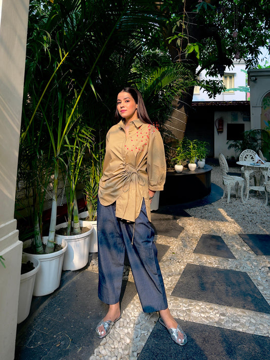 Beige Lacey Shirt