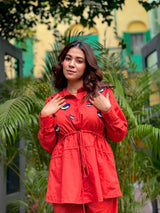 Bright Red Heart Co-ordset