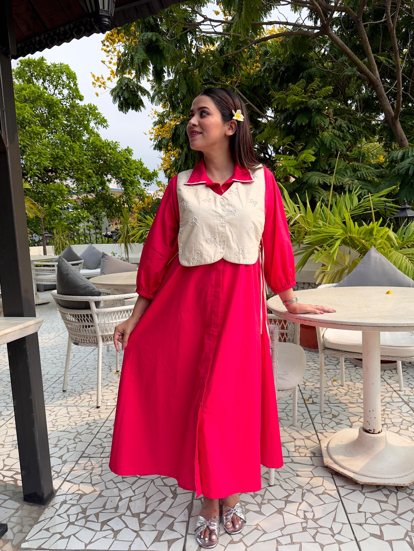 Bright Pink Gillet Dress