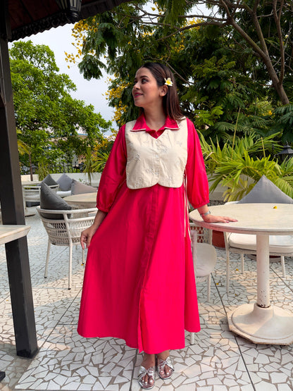 Bright Pink Gillet Dress