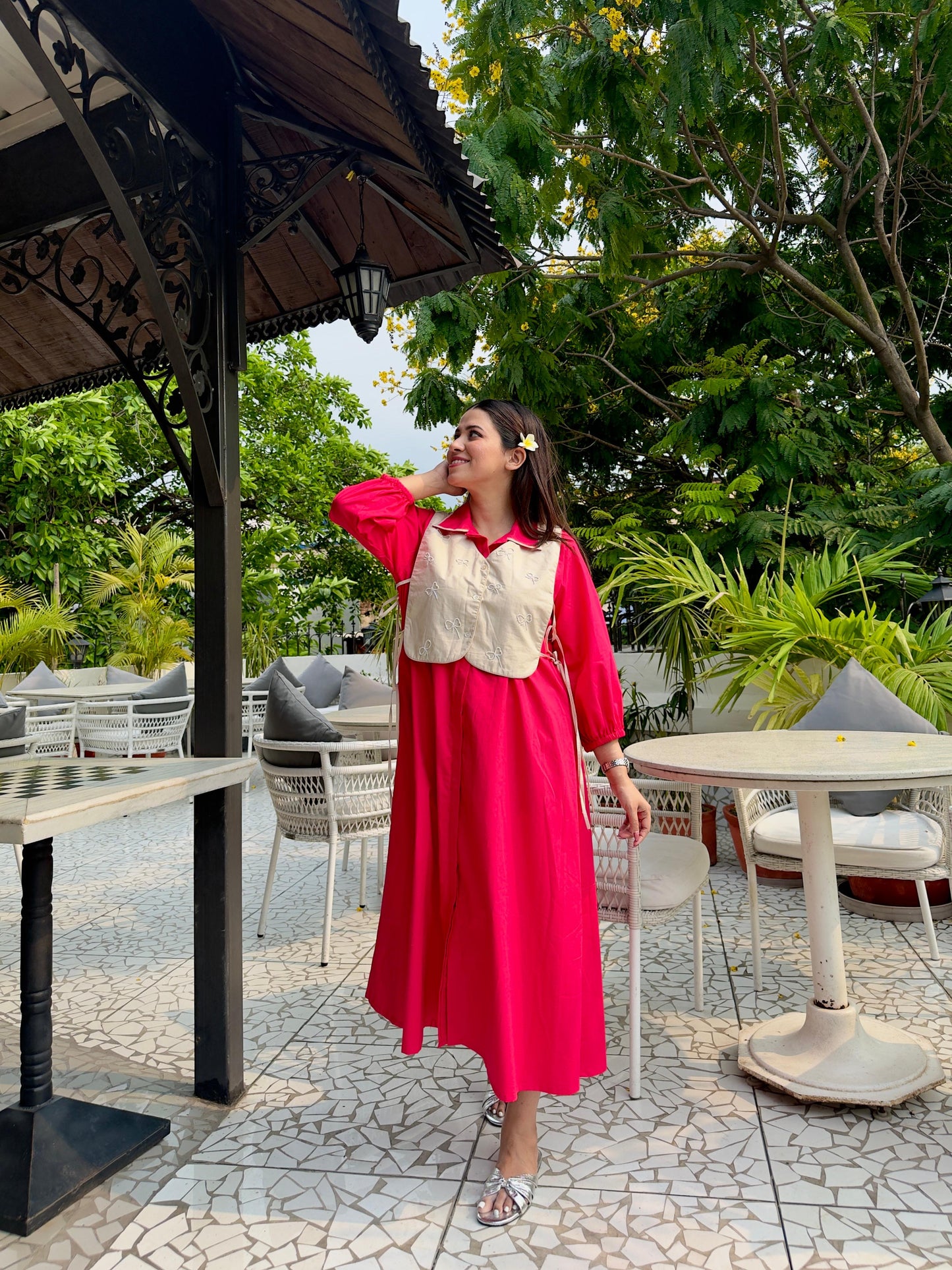 Bright Pink Gillet Dress