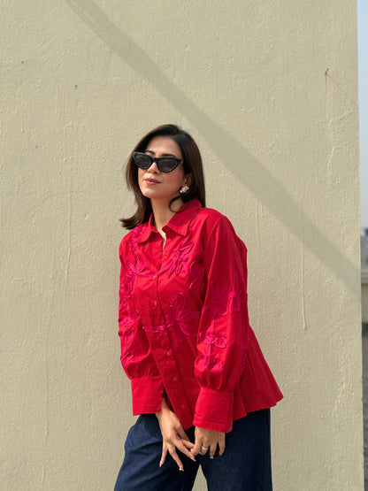 Bright Red Shirt