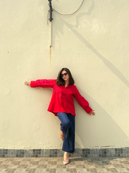 Bright Red Shirt