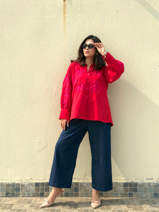 Bright Red Shirt